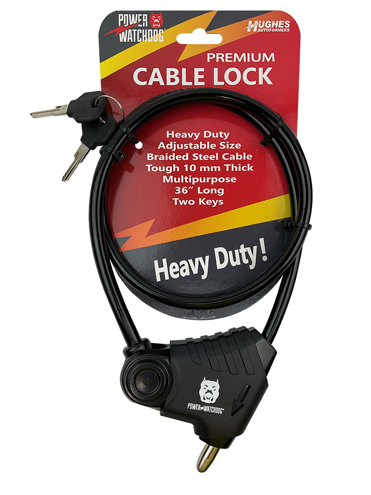 Adjustable Security Cable Lock - Hughes Autoformers